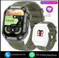 smartwatch Militar  à Prova d'Água IP68, com Tela HD de 2.01 e Reconhecimento de Voz - Compatível com Android, iOS e Xiaomi - BDZ