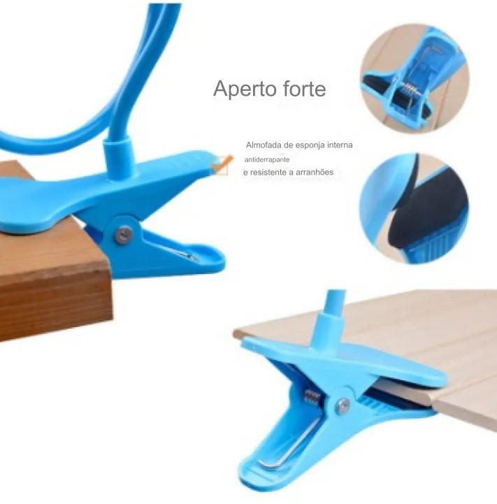 Suporte Universal para Celular Flexível - Suporte de Mesa com Rotação 360º para Celular - BDZ