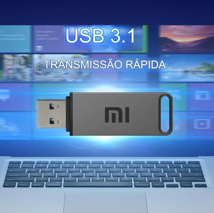 Pen Drive USB 3.1 Original da Xiaomi: Alta Velocidade e Resistente à Água - BDZ