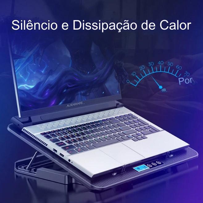 Base para Notebook Multi Hexa com 6 Coolers - BDZ