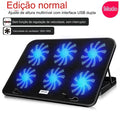 Base para Notebook Multi Hexa com 6 Coolers - BDZ