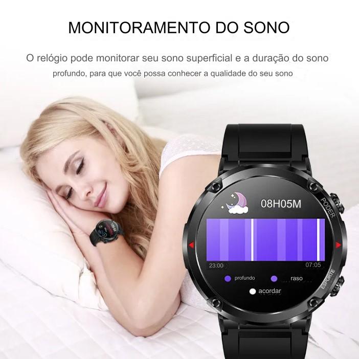 Smartwatch de Alta Capacidade 600mAh, Resistente à Água IP68, Tela AMOLED HD - Empreda BDZ