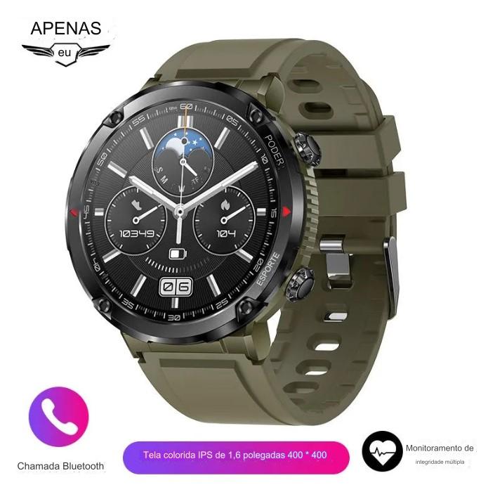 Smartwatch de Alta Capacidade 600mAh, Resistente à Água IP68, Tela AMOLED HD - Empreda BDZ