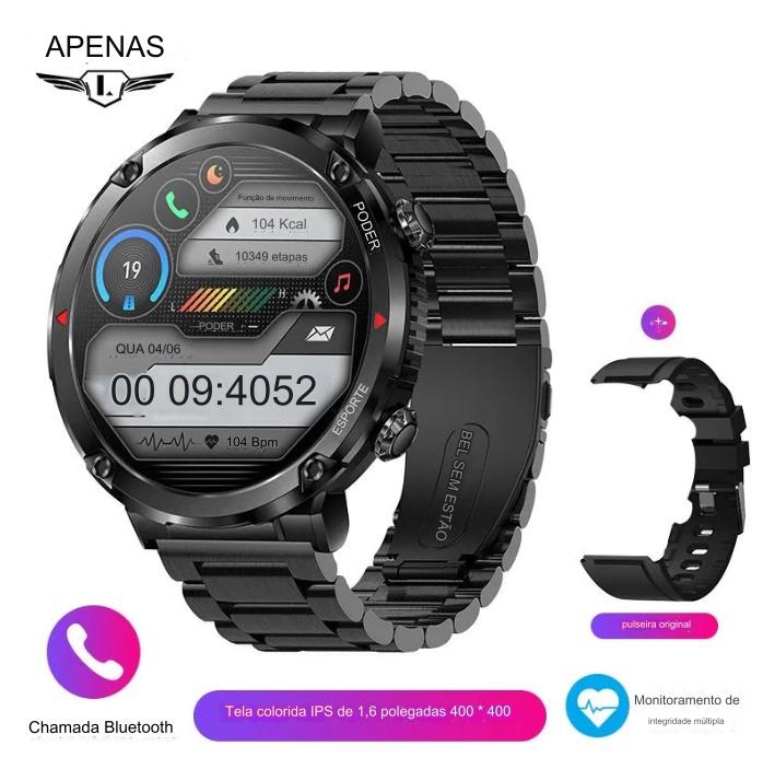 Smartwatch de Alta Capacidade 600mAh, Resistente à Água IP68, Tela AMOLED HD - Empreda BDZ