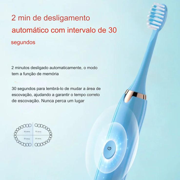 Escova de Dentes Elétrica Tongwode para Limpeza Oral - Recarregável, Inteligente, Ultrassônica e de Longa Duração - BDZ