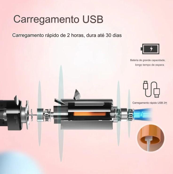 Escova de Dentes Elétrica Tongwode para Limpeza Oral - Recarregável, Inteligente, Ultrassônica e de Longa Duração - BDZ