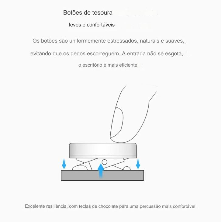 Teclado Dobrável com Touchpad: Compacto, Leve, à Prova de Poeira e Compatível com Bluetooth - BDZ