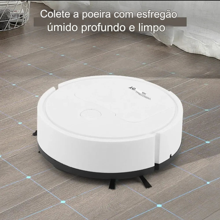 Robô de Limpeza Totalmente Automático: Aspirador, Esfregão e Vassoura Inteligente para Casa, Ideal para Pessoas que Preferem Facilidade - BDZ