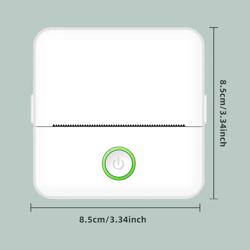 Mini Impressora Térmica Portátil de Etiquetas em HD, Impressora Bluetooth de Longa Duração para Estudantes, Notas de Título Erradas, Impressão sem Tinta - BDZ