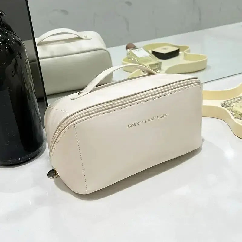 Bolsa Nécessaire Feminina Multifuncional – Organizador de Maquiagem e Cosméticos para Viagem, Espaçosa com Alça