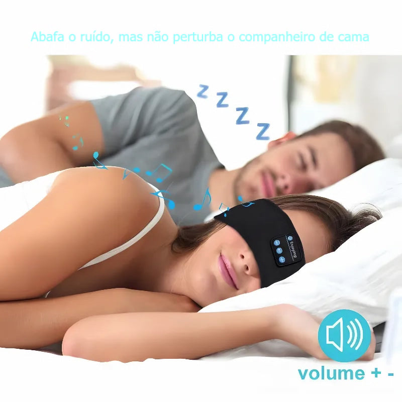 Faixa de Cabeça com Fones de Ouvido Bluetooth, para Dormir e Correr - BDZ