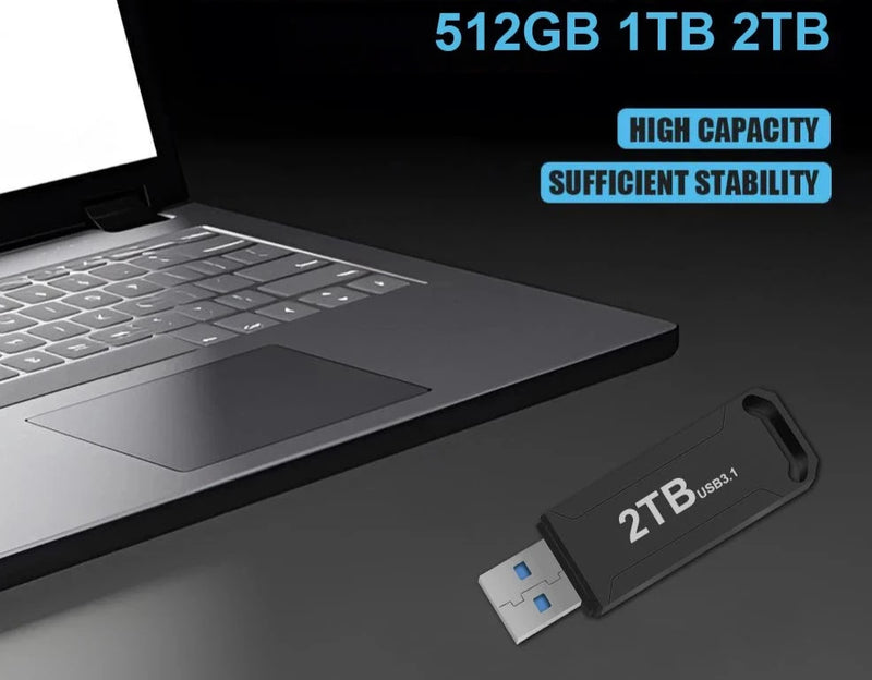 Pen Drive USB 3.1 de 512GB, 1TB, 2TB - BDZ