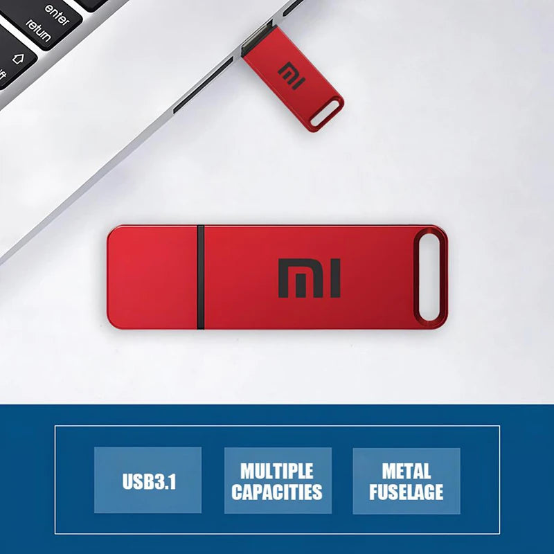 Pen Drive USB 3.1 Original da Xiaomi: Alta Velocidade e Resistente à Água - BDZ