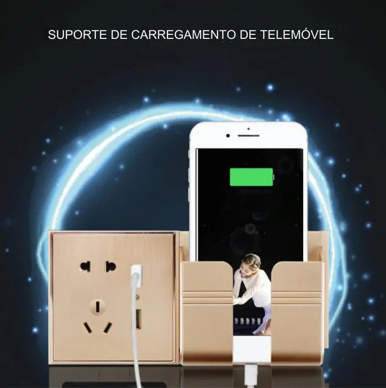 Suporte de Parede para Celular - Gancho Universal para Carregar, Suporte de Pendurar, e Dock de Carregamento para Acessórios de Celular - BDZ